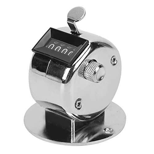 Fdit 4-Bit-Hand-Tally-Zähler mit Halterung, Tragbarer Mechanischer Hand-Clicker, 0-9999 Metall-Clicker-Zähler für Golfergebnisse, Filmmaterial, Laufmeile, Sport, Reihenhäkeln Fdit 4-Bit-Hand-Tally-Zähler mit Halterung, Tragbarer Mechanischer Hand-Clicker, 0-9999 Metall-Clicker-Zähler für Golfergebnisse, Filmmaterial, Laufmeile, Sport, Reihenhäkeln von Fdit
