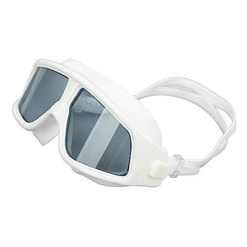 Fdit Anti-Beschlag-Schwimmbrille, UV-Schutz, Weitsicht-Tauchbrille für Erwachsene, mit Aufbewahrungskoffer (WHITE) von Fdit