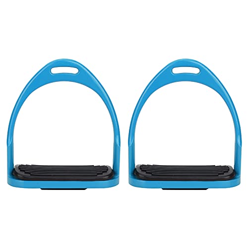 Fdit Farbenfroher, Leichter Reitsteigbügel aus Aluminium für Optimalen Komfort bei Reitaktivitäten (BLUE) von Fdit