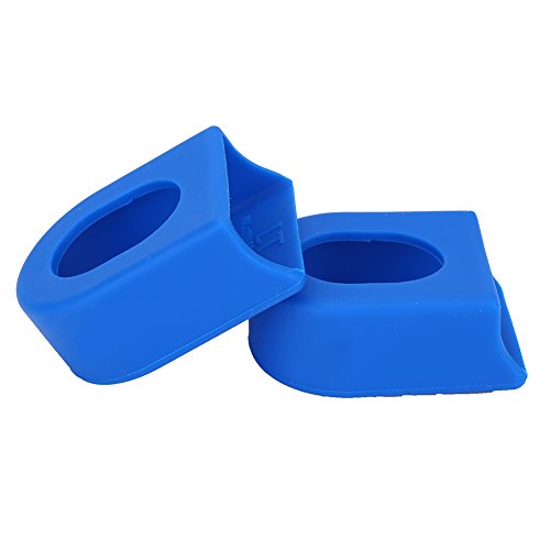 Fdit Langlebiger Kurbelarmschutz aus Silicagel für Fahrradausrüstungsset-Zubehör, Geeignet für die Meisten Kurbelarme (Blue) von Fdit