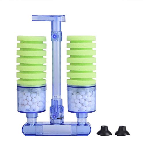 Luftpumpe mit Filter für Aquarium, biochemischer Schwamm, Sauerstoffpumpe für Mini-Aquarien, für Fische, Haustiere, Zubehör Luftpumpe mit Filter für Aquarium, biochemischer Schwamm, Sauerstoffpumpe für Mini-Aquarien, für Fische, Haustiere, Zubehör von Fdit