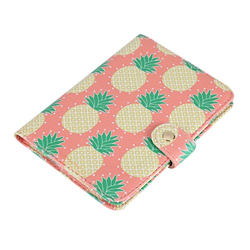 Passport Halter Wallet Schutz Premium PU Leder Travel Wallet Passport Cover Fall Blocking Hülle für Reisepässe Identität Diebstahl Schutz #Pineapple von Fdit