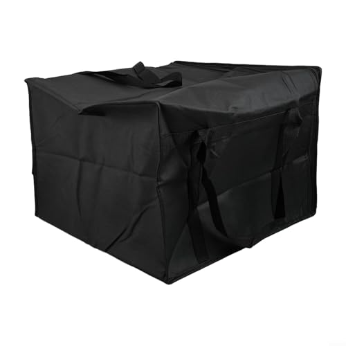 Feegow Temperaturgesteuerte isolierte Pizzatasche zum Mitnehmen, isolierte Pizzatasche zum Mitnehmen, Lebensmittel-Transfer-Kühltasche, Wie abgebildet, Black 50 * 35.5CM von Feegow