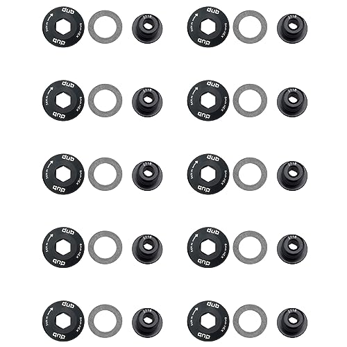 Fegtrtyoa 10X Rennrad Dub Kurbelarm Schraube / M30 Legierung Selbstauszieh Schraube für von Fegtrtyoa