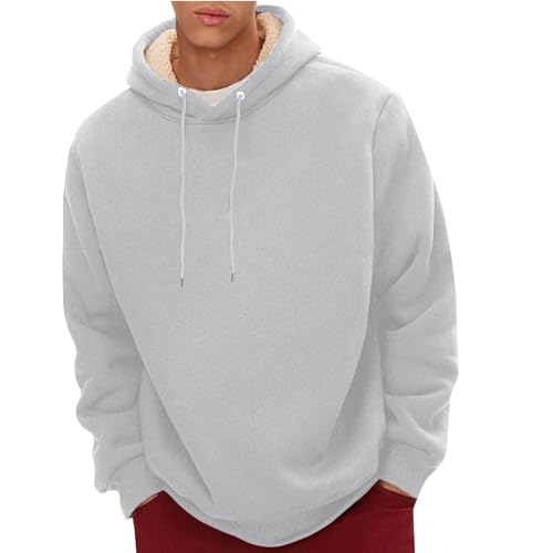 Meine Bestellung Anzeigen, Rollkragenpullover Herren Arbeitspullover Herren Warm Fleecepullover Dickes Fleece Pullover Herren Hoodie Mit Sherpa Futter Winterpullover Herren Weihnachtspullover von FeiBeauty