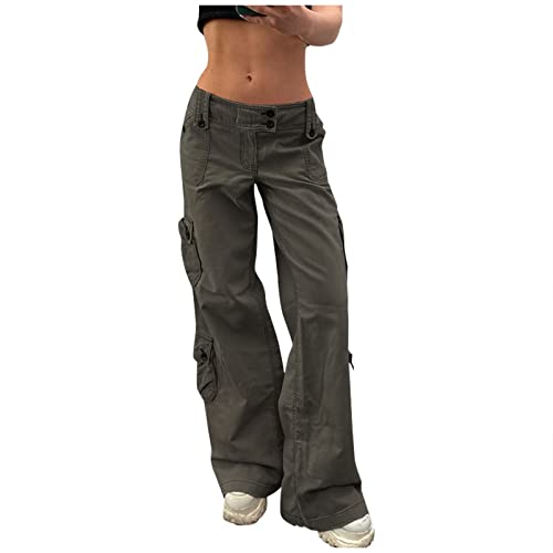 Damen Cargohose Kolylong Vintage Low Waist Cargo Jeans Gerade Breites Bein Baggy Denim Hosen Y2k Indie Aesthetic Jeanshosen 90er Streetwear Muti Tashen Hot Mom Jeanshose Sweatpants Jogginghose Damen Cargohose Kolylong Vintage Low Waist Cargo Jeans Gerade Breites Bein Baggy Denim Hosen Y2k Indie Aesthetic Jeanshosen 90er Streetwear Muti Tashen Hot Mom Jeanshose Sweatpants Jogginghose von Feibeauty
