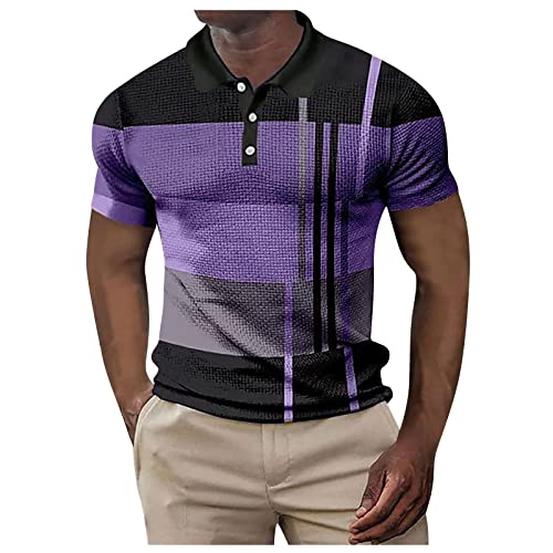 Feibeauty Poloshirt Herren Weiss Herren T Shirt 4XL Hawaihemd Mann Polo Shirts Herren 3D Drucken Männer Revers Kurzarmhemd Mit Knopfleiste Kurzarm Mode Casual Polo Hemd Hemd Weiß Kurzarm von Feibeauty