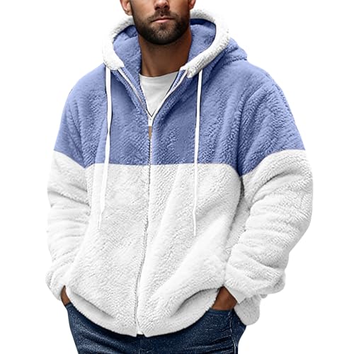 Feibeauty Schwarzer Hoodie Herren Fleece Hoodie Fleece Pullover Hoodie Herren Hoodie Herren Plüschweste Solid Pullover Herren Strickjacke Mit Reißverschluss Herren Sweatjacke von Feibeauty