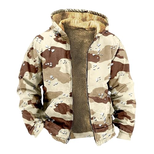 Herren Jacke Jacke Jungen 164 Glitzer Jacke Herren Arbeitsjacke Wanderjacke Herren Wasserdicht Atmungsaktiv Strickjacken Fahrradjacke Herren Wasserdicht Atmungsaktiv Herren Bademantel (Tarnung, L) von Feibeauty