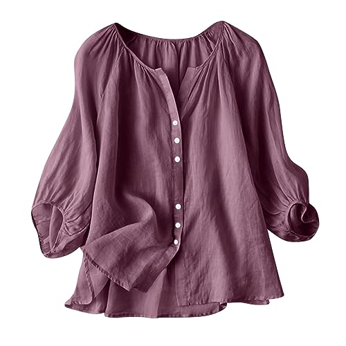 Pullover Elegant Sexy Oberteil Blusen & Tuniken FüR Einfarbig V Ausschnitt Button Down Baumwolle Leinen Bluse LaternenäRmel Cotton Leinen Langarmshirt Renaissance Herbst Winter Musselin Hose Pullover Elegant Sexy Oberteil Blusen & Tuniken FüR Einfarbig V Ausschnitt Button Down Baumwolle Leinen Bluse LaternenäRmel Cotton Leinen Langarmshirt Renaissance Herbst Winter Musselin Hose von Feibeauty