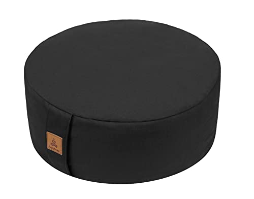 FelizMax Zafu Meditationskissen,Meditationskissen, rund, Zabuton-Meditationskissen, Yoga-Kissen, Bodentasche, mit Reißverschluss, Bio-Baumwolle, schwarz, 16"x16"x5" FelizMax Zafu Meditationskissen,Meditationskissen, rund, Zabuton-Meditationskissen, Yoga-Kissen, Bodentasche, mit Reißverschluss, Bio-Baumwolle, schwarz, 16"x16"x5" von FelizMax
