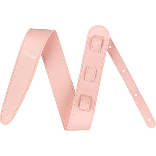 Fender® »VEGAN LEATHER STRAP« Leder Gitarrengurt - 6.3cm Breite - Farbe: Shell Pink von Fender