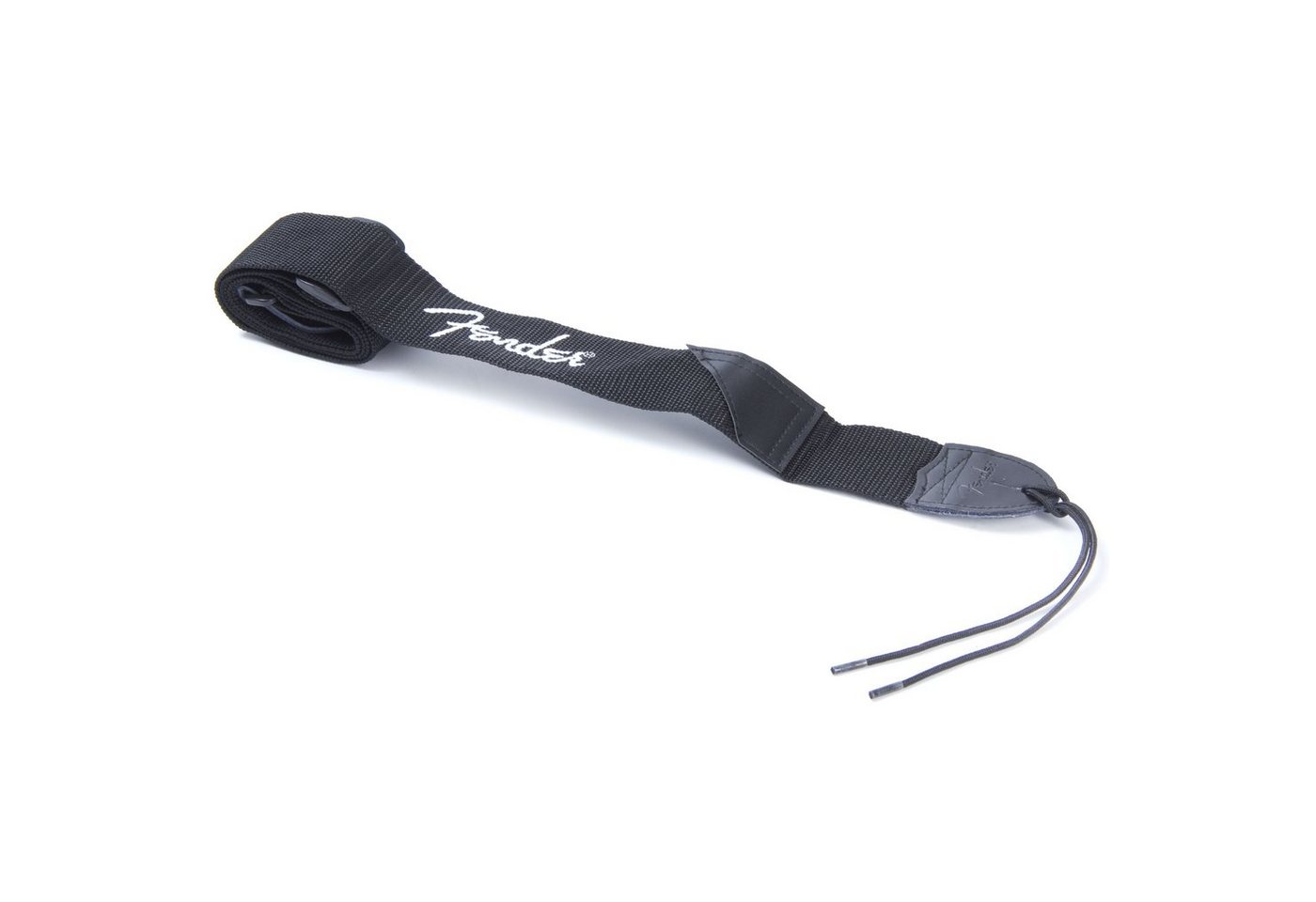Fender Gitarrengurt, Black Polyester Logo Strap White - Gitarrengurt Fender Gitarrengurt, Black Polyester Logo Strap White - Gitarrengurt von Fender