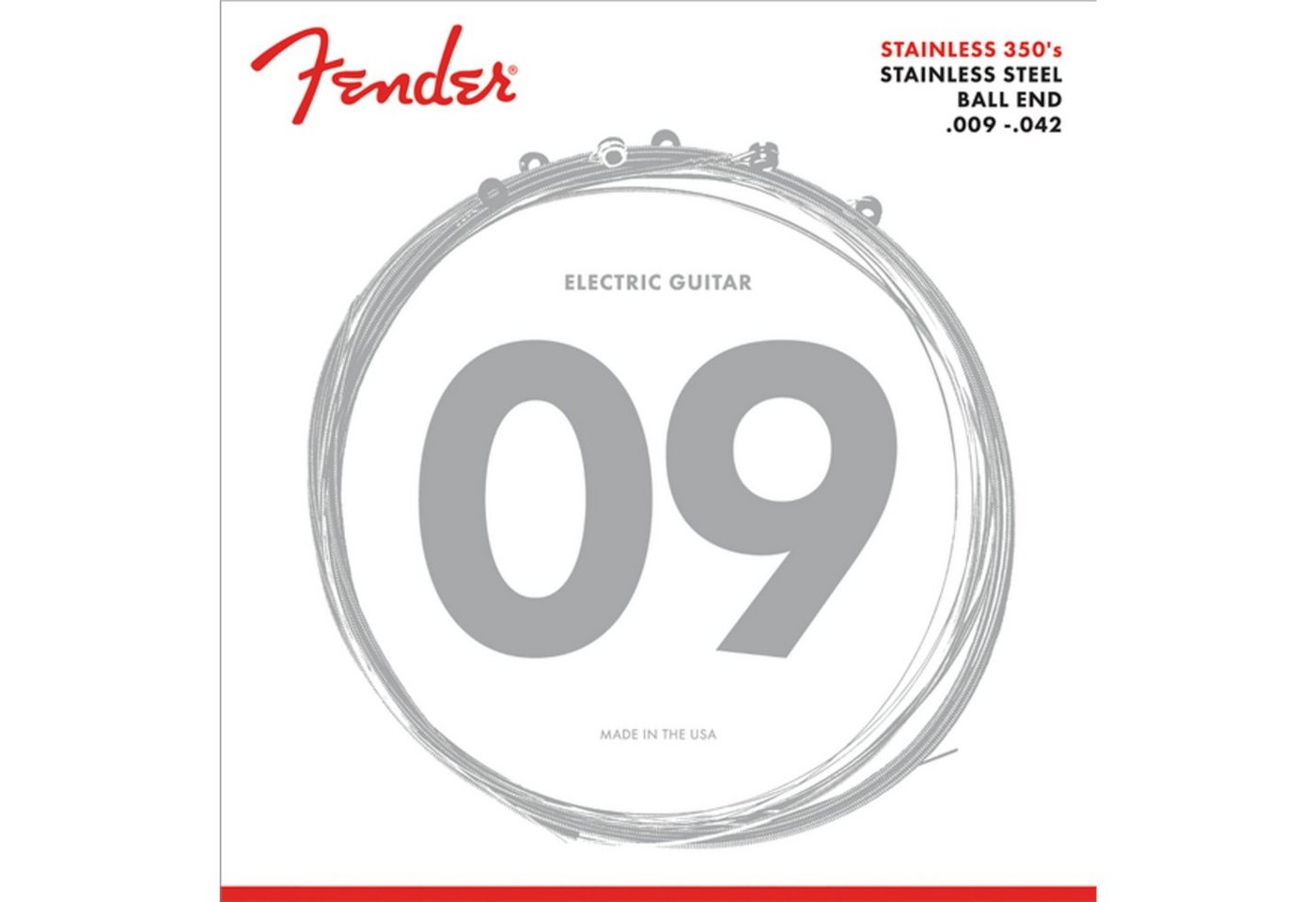 Fender Saiten, 350L Stainless Steel 09-42 - E-Gitarrensaiten Fender Saiten, 350L Stainless Steel 09-42 - E-Gitarrensaiten von Fender