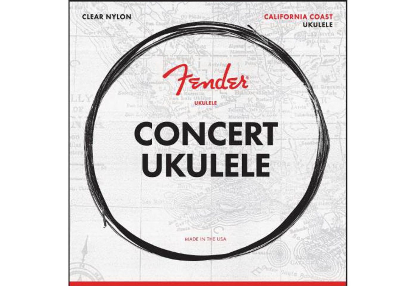Fender Saiten, California Coast Concert Ukulele Strings - Saiten Fender Saiten, California Coast Concert Ukulele Strings - Saiten von Fender