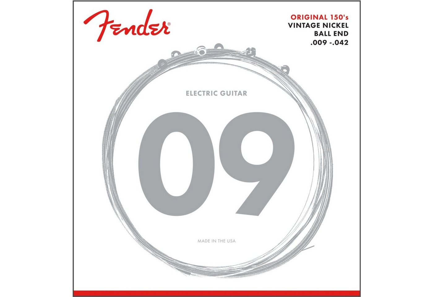 Fender Saiten, E-Gitarren Saiten 150L 9-42 Pure Nickel - E-Gitarrensaiten Fender Saiten, E-Gitarren Saiten 150L 9-42 Pure Nickel - E-Gitarrensaiten von Fender