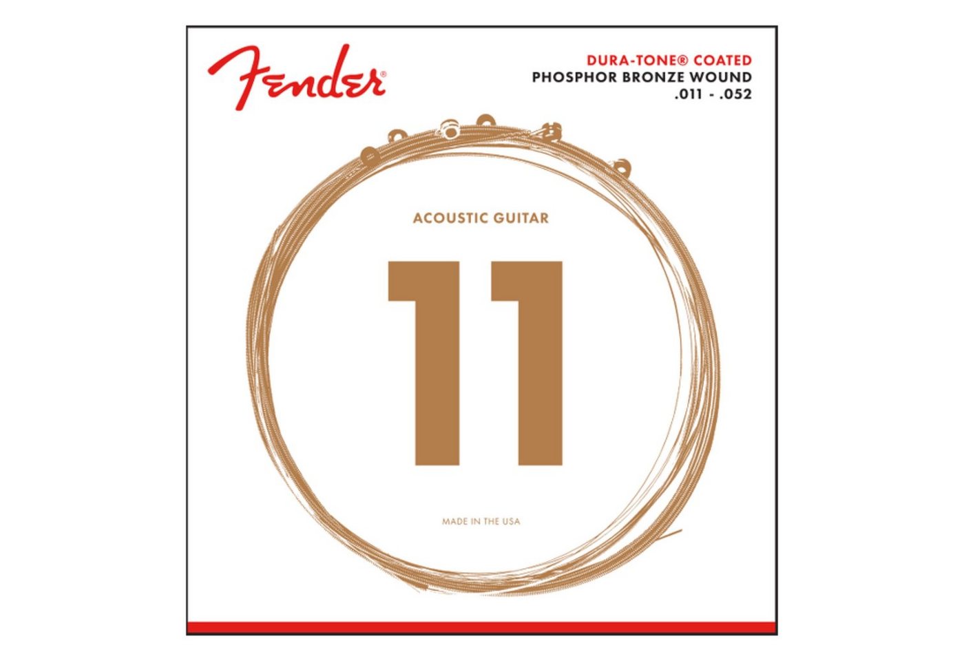 Fender Saiten, 860CL Phosphor Bronze Coated - Westerngitarrensaiten Fender Saiten, 860CL Phosphor Bronze Coated - Westerngitarrensaiten von Fender