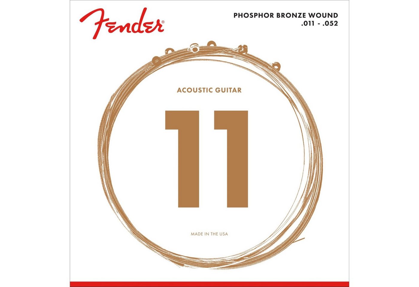 Fender Saiten, A-Git. Saiten 60CL 11-52 Phosphor Bronze - Westerngitarrensaiten Fender Saiten, A-Git. Saiten 60CL 11-52 Phosphor Bronze - Westerngitarrensaiten von Fender
