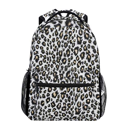 Rucksack mit wildem Leopardenmuster, wasserdicht, Schultasche, Turnbeutel, Tierfell-Design, Laptop-Tasche, Outdoor-Reisetasche für Kinder, Jungen, Mädchen, Damen, Herren Rucksack mit wildem Leopardenmuster, wasserdicht, Schultasche, Turnbeutel, Tierfell-Design, Laptop-Tasche, Outdoor-Reisetasche für Kinder, Jungen, Mädchen, Damen, Herren von Fender
