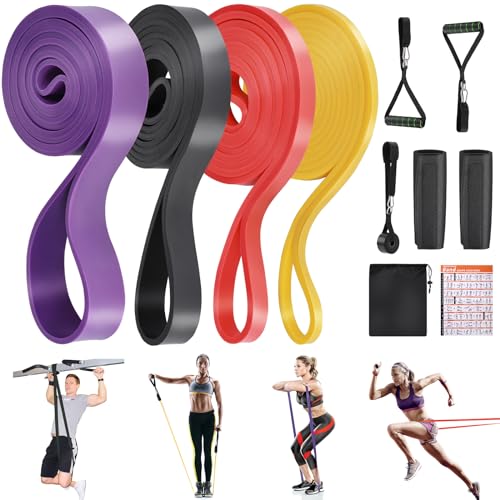 Fentar Widerstandsbänder Krafttraining, Fitnessbänder mit 4 Widerstandsstufen, Starke Klimmzug Bänder, Resistance Bands, Widerstandsbänder Set mit Griffen Türanker Tragetasche für Männer Frauen Fentar Widerstandsbänder Krafttraining, Fitnessbänder mit 4 Widerstandsstufen, Starke Klimmzug Bänder, Resistance Bands, Widerstandsbänder Set mit Griffen Türanker Tragetasche für Männer Frauen von Fentar