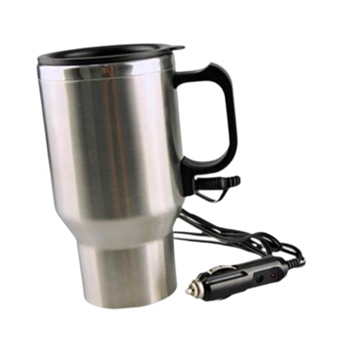 Fenteer 12 Heizbecher, elektrischer Reise-Kaffeebecher aus Edelstahl, 500 ml, Zigarettenanzünder-, Wasserbecher, Auto-Heizbecher Fenteer 12 Heizbecher, elektrischer Reise-Kaffeebecher aus Edelstahl, 500 ml, Zigarettenanzünder-, Wasserbecher, Auto-Heizbecher von Fenteer