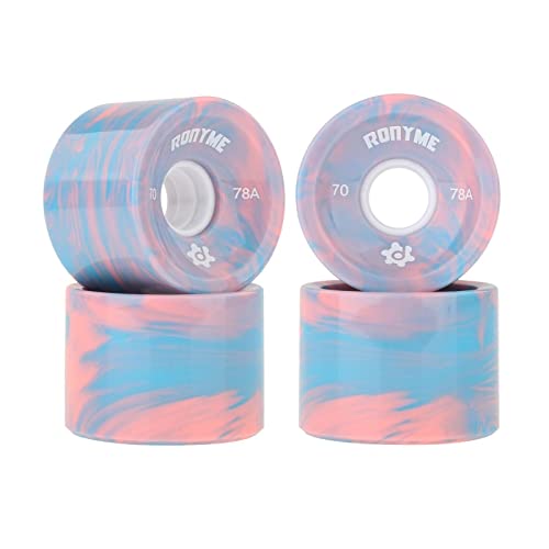 Fenteer 4X 78A Skateboard Rollen Ersatz 70X51mm Longboard, Multi Fenteer 4X 78A Skateboard Rollen Ersatz 70X51mm Longboard, Multi von Fenteer