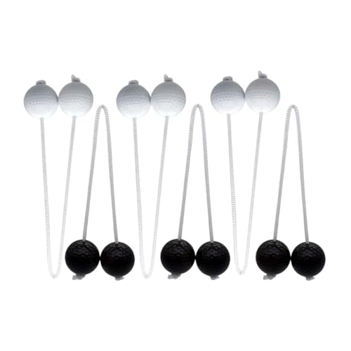 Fenteer 6PCS Ladder Bälle 42 mm Outdoor Rasenhof Golf Golf werfen Ball Leiter Spiel für lustige Event -Gruppen Events BBQ Beach Picknicks, Schwarz-Weiss Fenteer 6PCS Ladder Bälle 42 mm Outdoor Rasenhof Golf Golf werfen Ball Leiter Spiel für lustige Event -Gruppen Events BBQ Beach Picknicks, Schwarz-Weiss von Fenteer