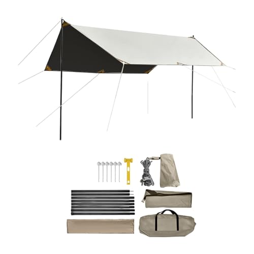 Fenteer Campingplane, Sonnenschutz, multifunktionale Campingzeltplane, Regenplane, Markise für Outdoor-Aktivitäten, Strand, Reisen, Garten, Picknick von Fenteer