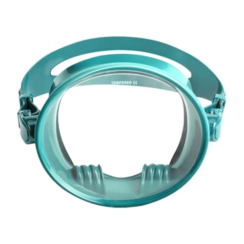 Fenteer Einzellinsen-Tauchmaske, Taucherbrille, auslaufsichere Schwimmmaske für Erwachsene, ovale Anti-Beschlag-Schwimmbrille zum Tauchen, GrÜn von Fenteer