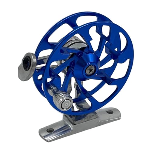 Fenteer Fly Fishing Reel Metall Compact Angelgerät Rechts Hand EIS Angeln Reel Baitcastingrolle, Blau von Fenteer