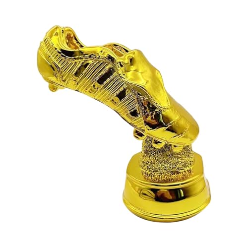 Fenteer Gold Boot Soccer Trophy Soccer Trophy Desktop Ornament Skulptur Harz-Trophäe für Büromöbel Bücherregal-Party-Gefälligkeiten von Fenteer