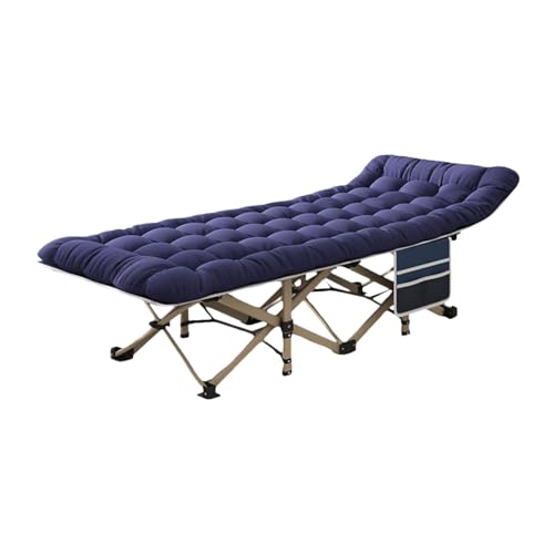 Fenteer Klappbares Campingbett, Feldbetten mit Matratze, 1200D, Doppellagiges Oxford-Gewebe, Outdoor-Campingbett für Erwachsene, Reisen, Zuhause, Wohnmobil, LILA von Fenteer