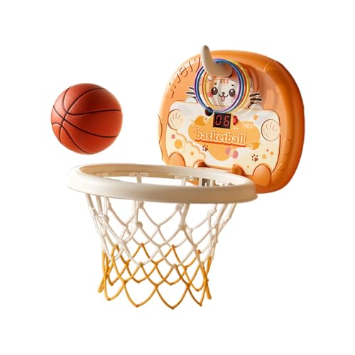 Fenteer Mini-Basketballkorb für den Innenbereich, höhenverstellbar, interaktives Eltern-Kind-Spielzeug für Jungen und Mädchen, Kinder, Katzen von Fenteer