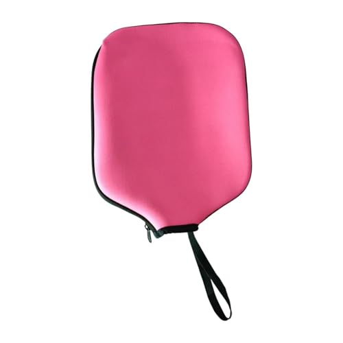 Fenteer Pickleball-Paddel-Abdeckung, Schlägerschutz, Neopren-Schlägerhülle, wasserdichte Hülle mit Reißverschluss für Outdoor, Sport, Rosa von Fenteer