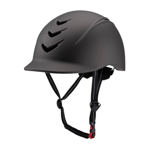 Fenteer Reithelm, Reitmütze, verstellbare Reitkappe mit Mehreren Belüftungslöchern für Herren, Damen und Erwachsene, Starter-Reithelm, DUNKELGRAU Fenteer Reithelm, Reitmütze, verstellbare Reitkappe mit Mehreren Belüftungslöchern für Herren, Damen und Erwachsene, Starter-Reithelm, DUNKELGRAU von Fenteer
