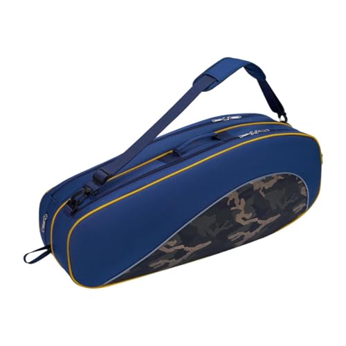 Fenteer Tennisschläger Tragetasche Sport Handtasche Multifunktionale tragbare Badminton Tasche Tennis Tote Tasche, Tiefes Blau von Fenteer