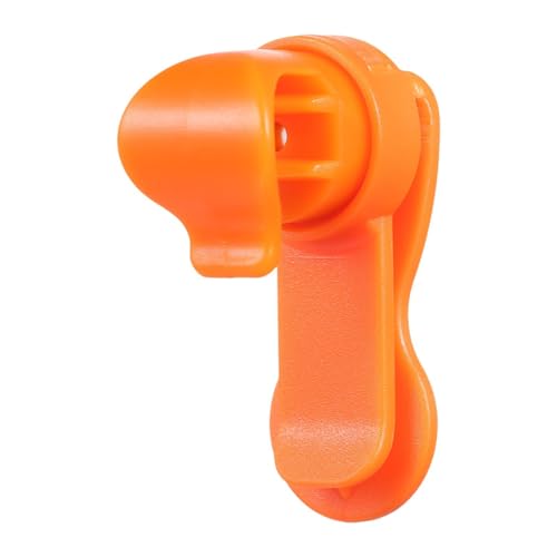 Fenteer Trinkrucksack-Klemme, Wasserrohr-Clip, abnehmbar, Fahrrad-Wasserschlauch-Klemme, Wasserbeutel, automatisch verriegelnder Clip, vielseitig einsetzbar, Orange von Fenteer