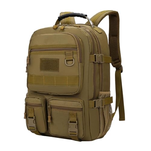 Fenteer Wander Rucksack Camping -Rucksack große wasserdichte Tasche für Männer und Frauen im Freien im Freien für das Daypack für Jagd zum Klettern, Khaki von Fenteer