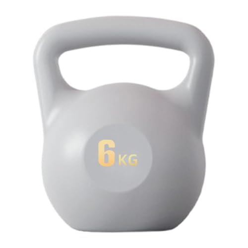 Fenteer mit Wasser gefüllte Kettlebell-Übung, Kettlebell-Training, rutschfest, für, Fitness, Kettlebell, Krafttraining für Kniebeugen, Heim-Fitnessstudio, Grau 6kg von Fenteer