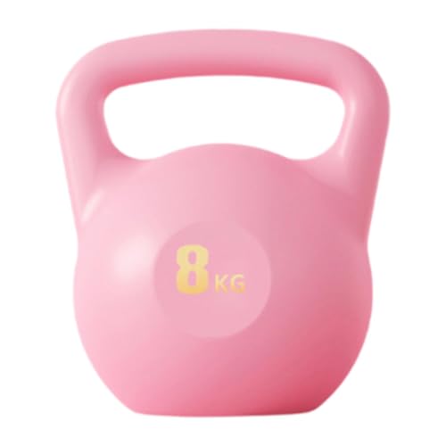 Fenteer mit Wasser gefüllte Kettlebell-Übung, Kettlebell-Training, rutschfest, für, Fitness, Kettlebell, Krafttraining für Kniebeugen, Heim-Fitnessstudio, Rosa 8kg von Fenteer