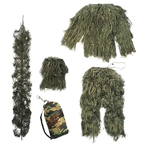 Kinder Ghillie Suit Disguise für Wargame Photography Forest, Grün 110~140CM Kinder Ghillie Suit Disguise für Wargame Photography Forest, Grün 110~140CM von Fenteer