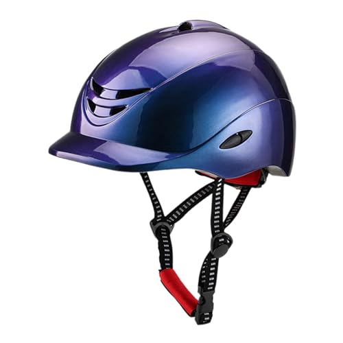 Reithelm, Pferdeausrüstung, Reitausrüstung, verstellbar, mit abnehmbarem Innenfutter, Reithut für das Reiten im Freien, Blau, m Reithelm, Pferdeausrüstung, Reitausrüstung, verstellbar, mit abnehmbarem Innenfutter, Reithut für das Reiten im Freien, Blau, m von Fenteer
