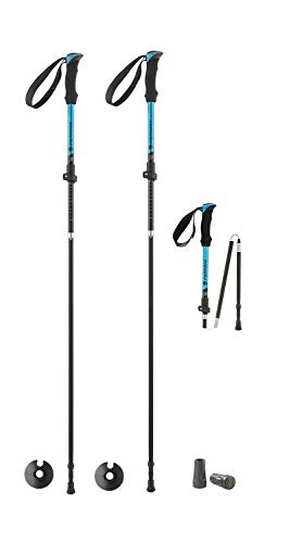 Ferrino Ortles Trekkingstöcke, hellblau, 115-135 cm-piegato 40 cm von Ferrino