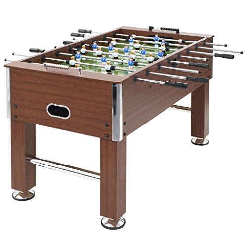 Festnight Kickertisch Spieletisch MDF und Stahl Tischkicker Tischfußball 140 x 74,5 x 87,5 cm Braun Festnight Kickertisch Spieletisch MDF und Stahl Tischkicker Tischfußball 140 x 74,5 x 87,5 cm Braun von Festnight