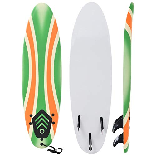 Festnight Surfbrett Stand Up Paddle Board mit Traktionspad Inklusive 1 Leine und 3 abnehmbaren Kunststofffinnen 170 cm von Festnight