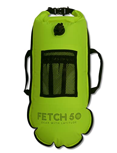 Fetch 50 Schwimmschwimmer | Doppelkammer-Trockensack mit Griffen, Ernährungstasche und Pfeife | Flouresent Gelb Fetch 50 Schwimmschwimmer | Doppelkammer-Trockensack mit Griffen, Ernährungstasche und Pfeife | Flouresent Gelb von Fetch 50