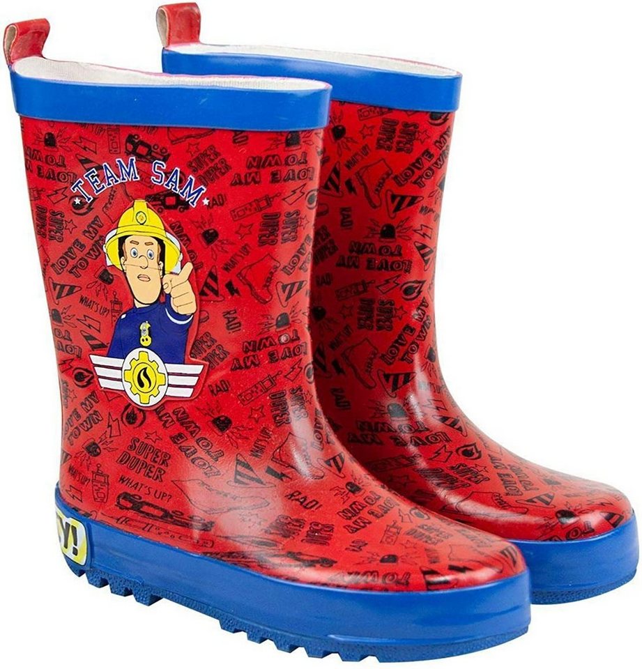 Feuerwehrmann Sam Regenstiefel Wellies Gummistiefel Jungen + Mädchen Gr.31/32 Gummistiefel Feuerwehrmann Sam Regenstiefel Wellies Gummistiefel Jungen + Mädchen Gr.31/32 Gummistiefel von Feuerwehrmann Sam