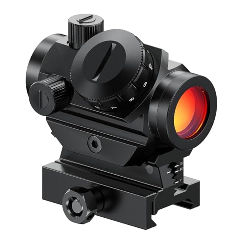Feyachi RDS-10 Red Dot Visier 4 MOA Rotpunktvisier Zielfernrohr Airsoft Visier mit 1 Zoll Riser Mount für 20mm/22mm Picatinny Rail Feyachi RDS-10 Red Dot Visier 4 MOA Rotpunktvisier Zielfernrohr Airsoft Visier mit 1 Zoll Riser Mount für 20mm/22mm Picatinny Rail von Feyachi