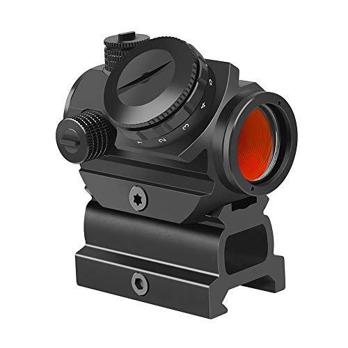 Feyachi RDS-22 Red Dot Visier 2MOA Airsoft Visier leuchtpunktvisier Kompaktes Rotpunktvisier Zielfernrohr für 20mm/22mm Picatinny/Weaver-Schienen von Feyachi