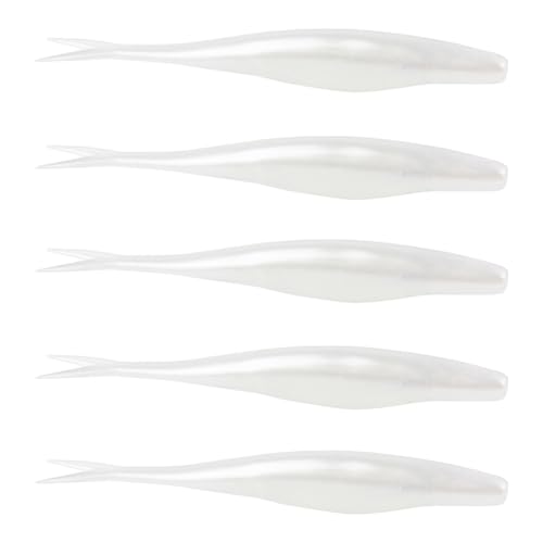 Fhkpsqkcn 5Pcs Weiche Angeln Lockt Schwimmende Köder Leicht Split Schwanz Swimbaits Lockt Künstliche Swimbaits Für Salzwasser Angeln von Fhkpsqkcn